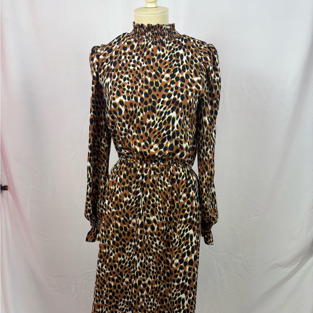 THML cheetah print maxi dress Size Small.